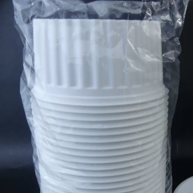 Tarrina de 1 litro unicolor blanca
